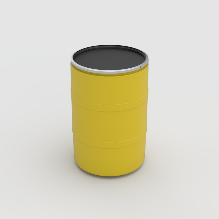 tambo-plastico-200-litros-abierto-amarillo-tapa-negra-plastank