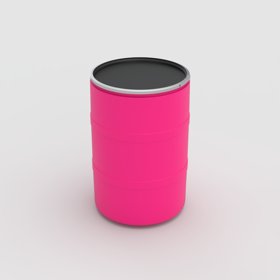 tambo-plastico-200-litros-abierto-rosa-tapa-negra-plastank