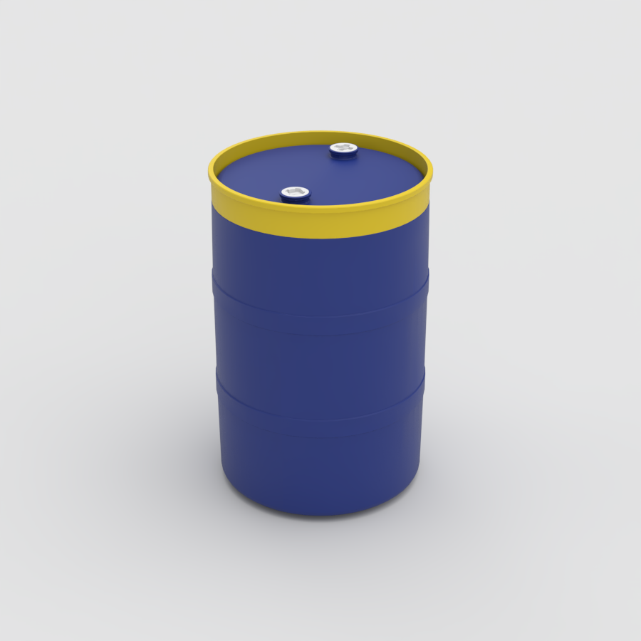 tambo-plastico-200-litros-anillo-amarillo-tambo-azul-marino-plastank