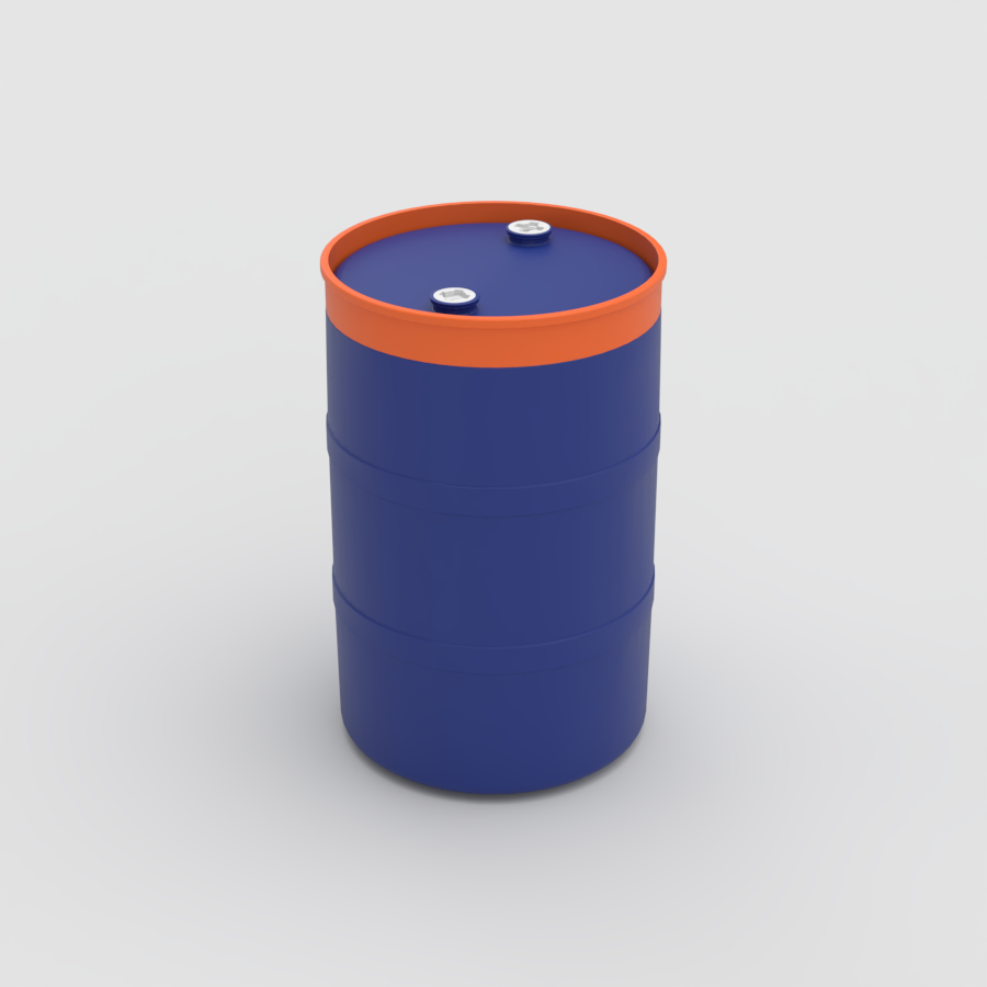 tambo-plastico-200-litros-anillo-naranja-tambo-azul-marino-plastank