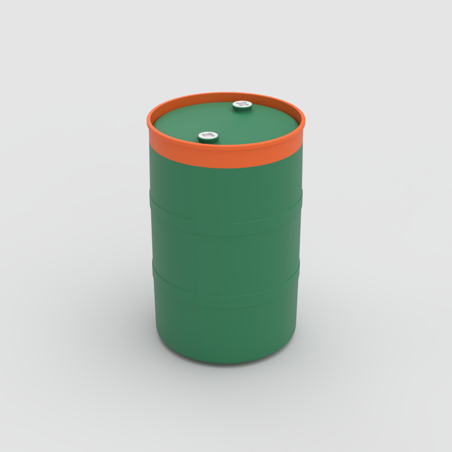 tambo-plastico-200-litros-anillo-naranja-tambo-verde-plastank